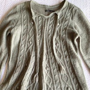 Prana Womens Sweater XL Wool Blend Taupe
